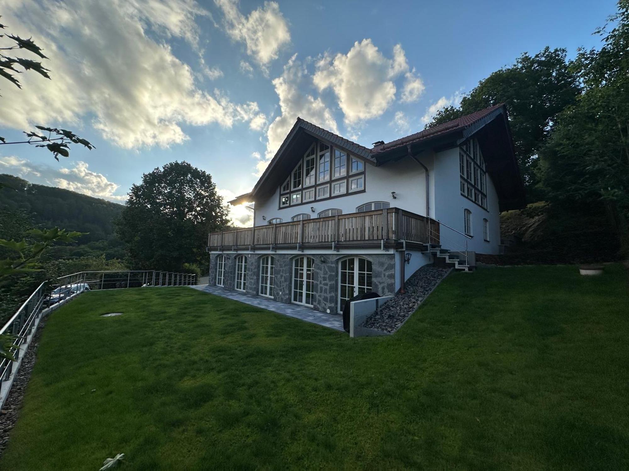 Ferienwohnung Blick Thyratal Stolberg  ภายนอก รูปภาพ