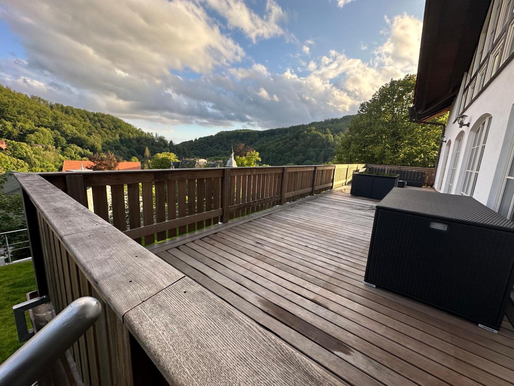 Ferienwohnung Blick Thyratal Stolberg  ภายนอก รูปภาพ
